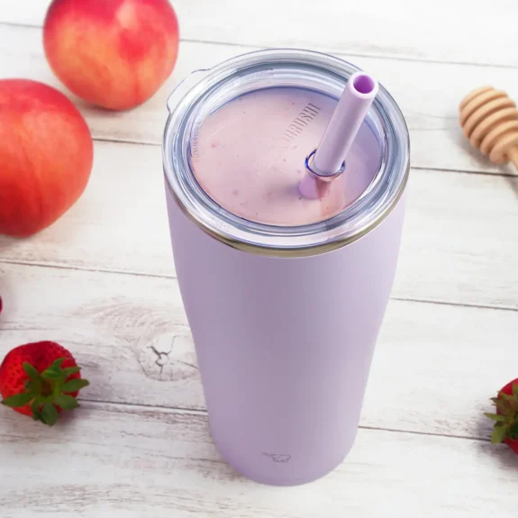 Vitamina De Morango E Pêssego