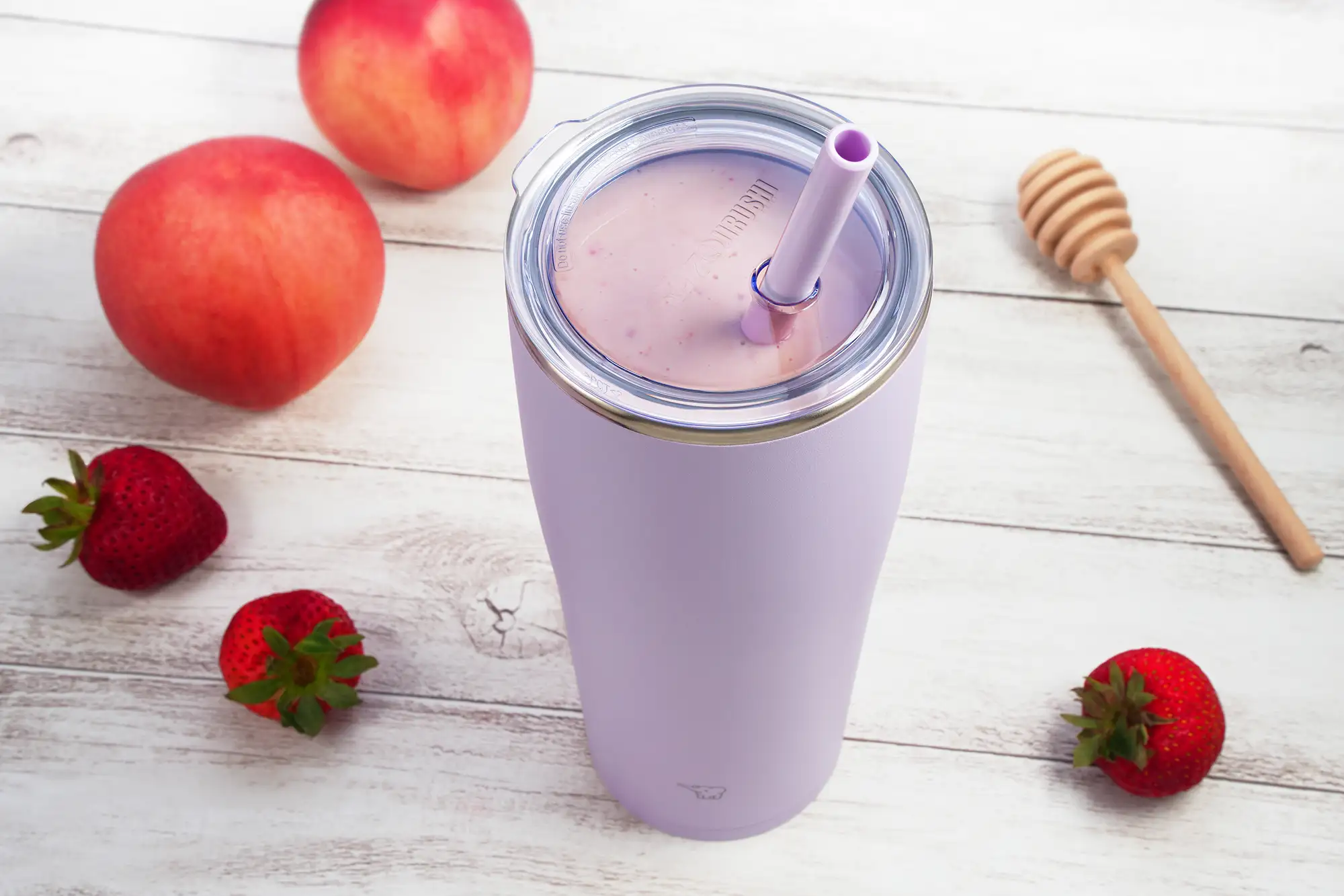 Vitamina De Morango E Pêssego