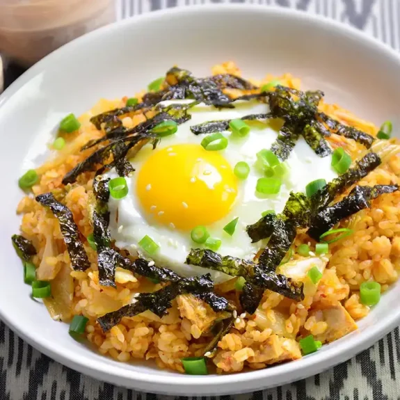 Arroz frito com Kimuchi